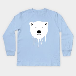 Save The Polar Bears - Global Warming Kids Long Sleeve T-Shirt